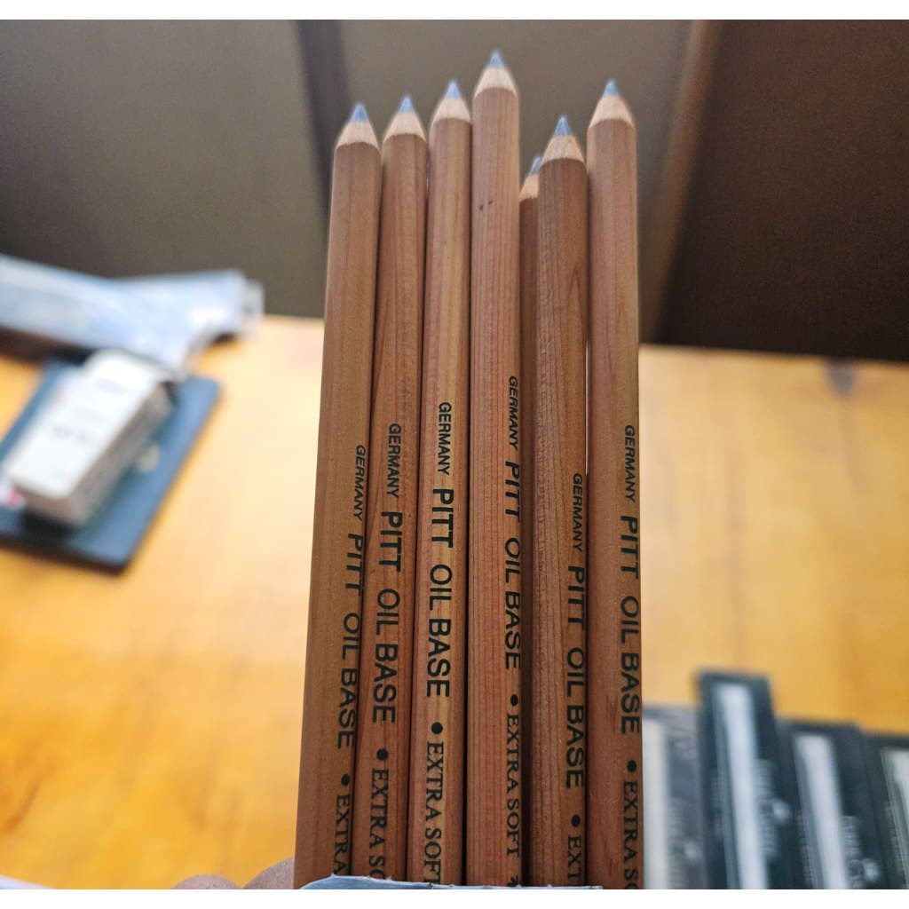 aixa 12 Lápis Faber-Castell PITT Oil Base Extra Soft (Novo/Vintage)