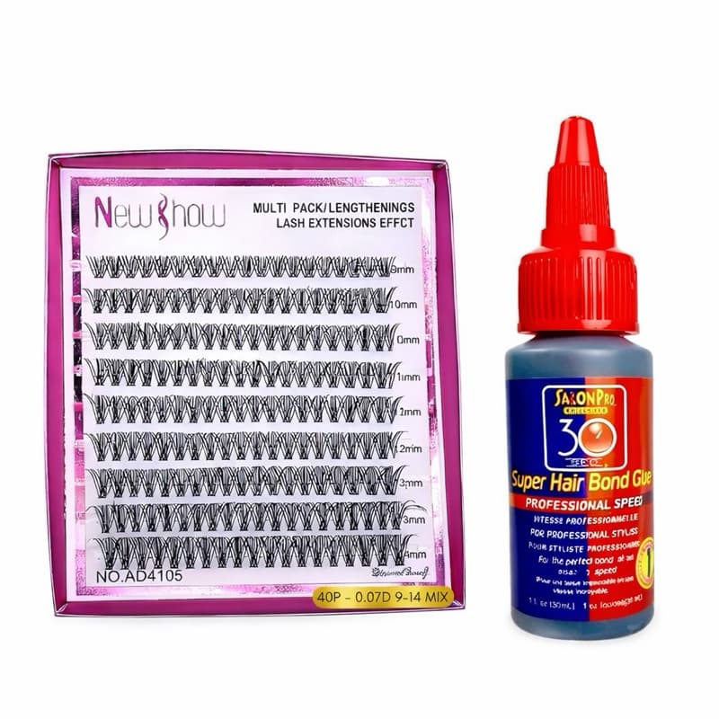 new show cílios, salon pro 30, cola para cílios, extensão de cílios, cílios tufinho, kit profissional cílios