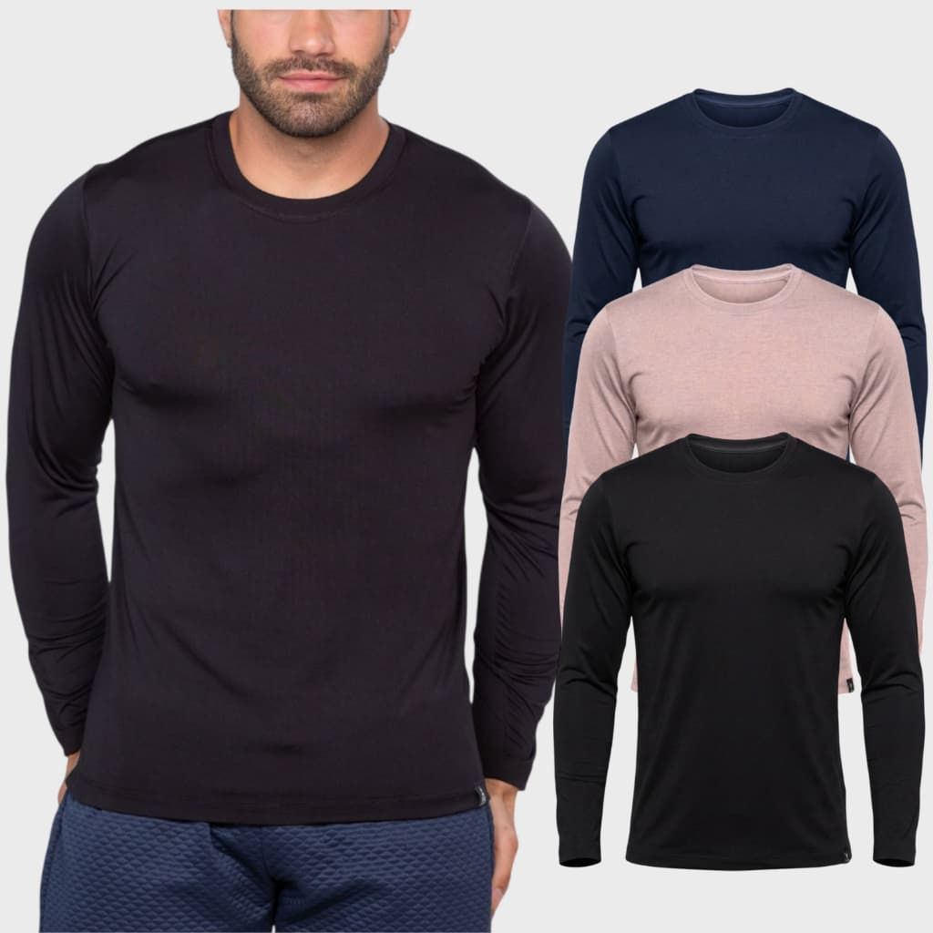 KIT 4 Camiseta 2 pele masculino roupa social  esportiva Segunda Pele Térmica Manga Longa Proteção Esportes