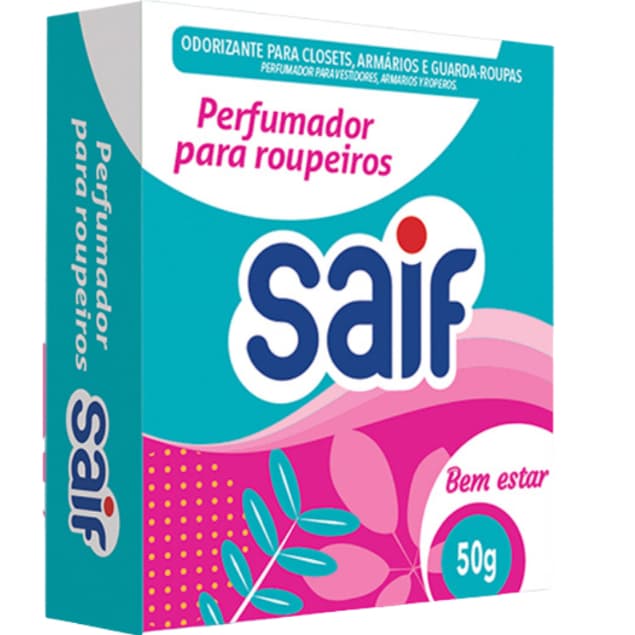 Kit 3 Perfumador de Roupeiro saif,50g baby,conforto, bem estar