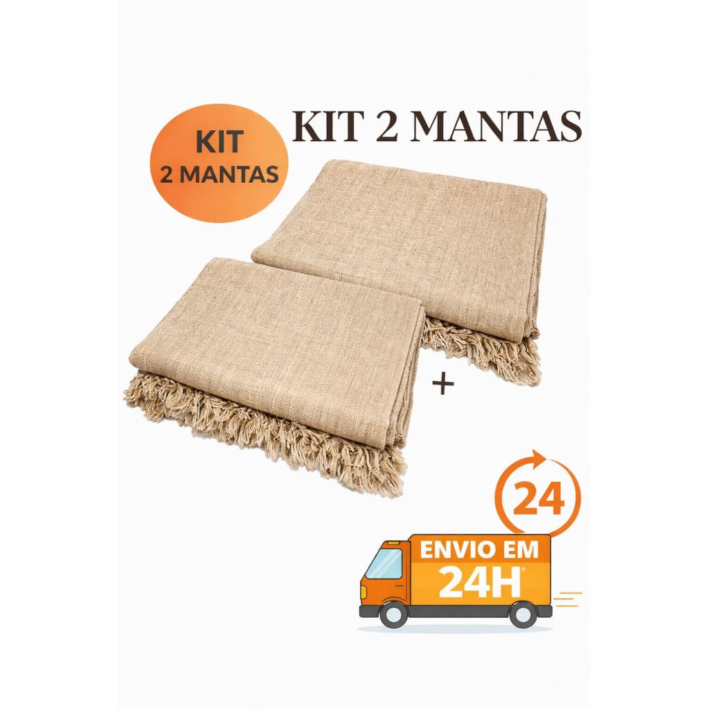 Kit 2 Manta Para Sofá Protetor Gigante Grande Frio Cama Decorativa 2.10x1.20