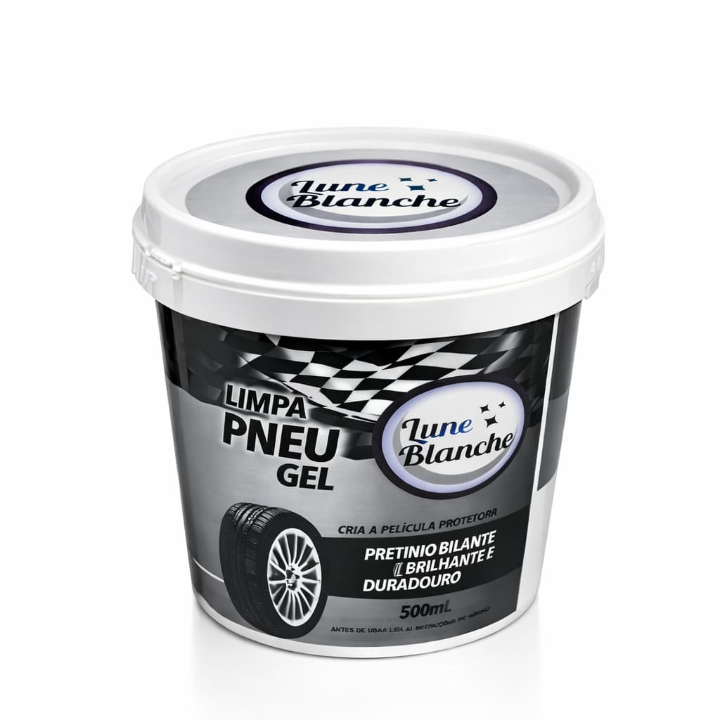 Limpa Pneu Magico Pneu Pretinho Gel Alto Brilho Lune Blache