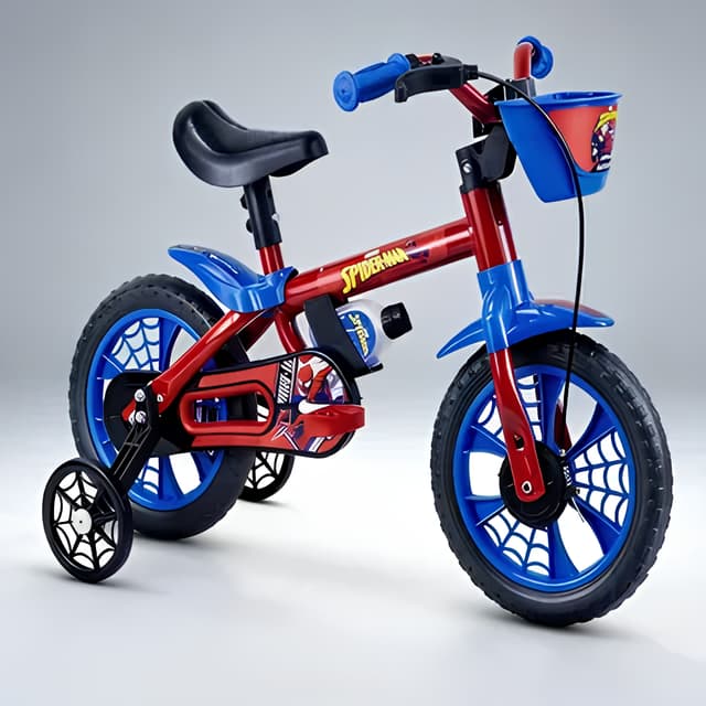Bicicleta Bicicletinha Menino Infantil Aro 12 SPIDER MAN / HOMEM ARANHA - Nathor