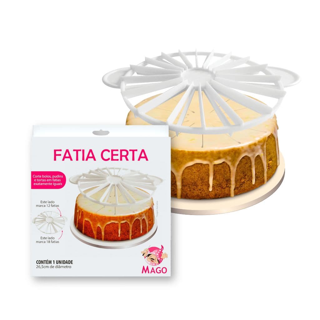 Fatia Certa Mago Marcador de Fatias para Bolos e Tortas