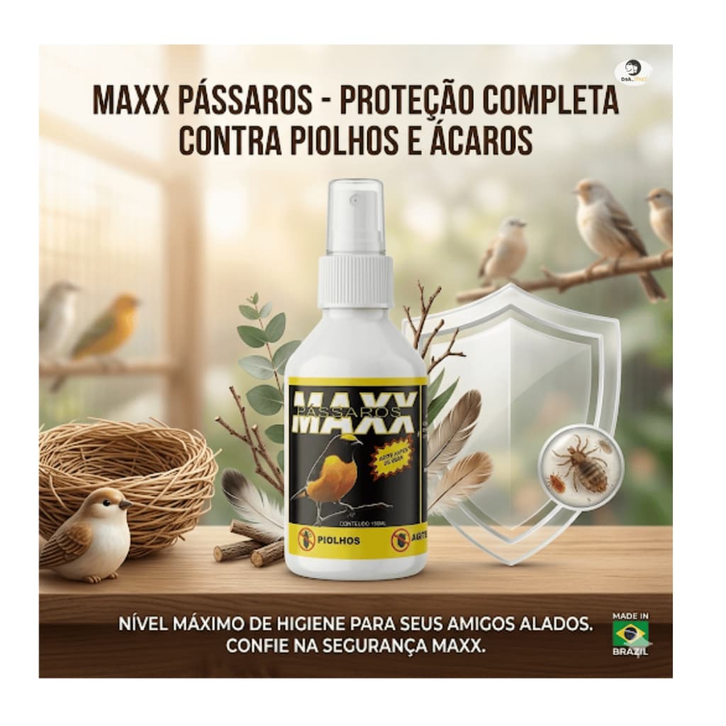 Maxx Pássaros Piolhos e Ácaros 150 ml