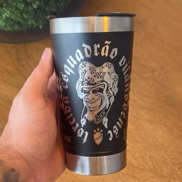 Copo Térmico Personalizado | 473ml | Gravação a Laser 360 Grau | Esquadrao TEV Vila Nova