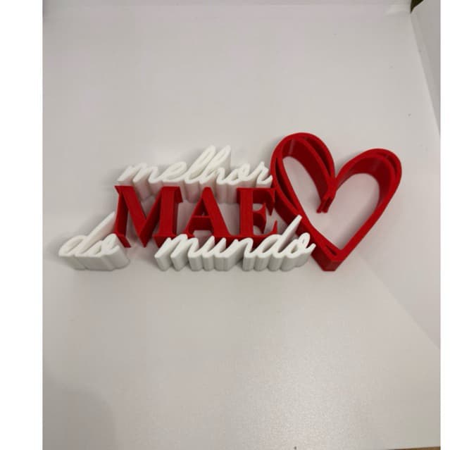 Letreiro Decorativo Melhor mãe do mundo