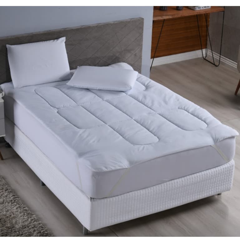 Protetor De Colchão Pillow Top Cama Extra Macio - Queen