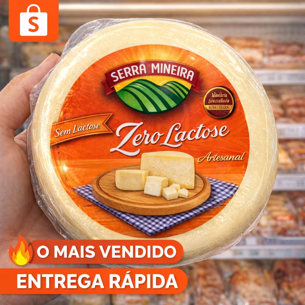 Queijo de Minas ZERO LACTOSE -  DIRETO DA ROÇA Serra Mineira