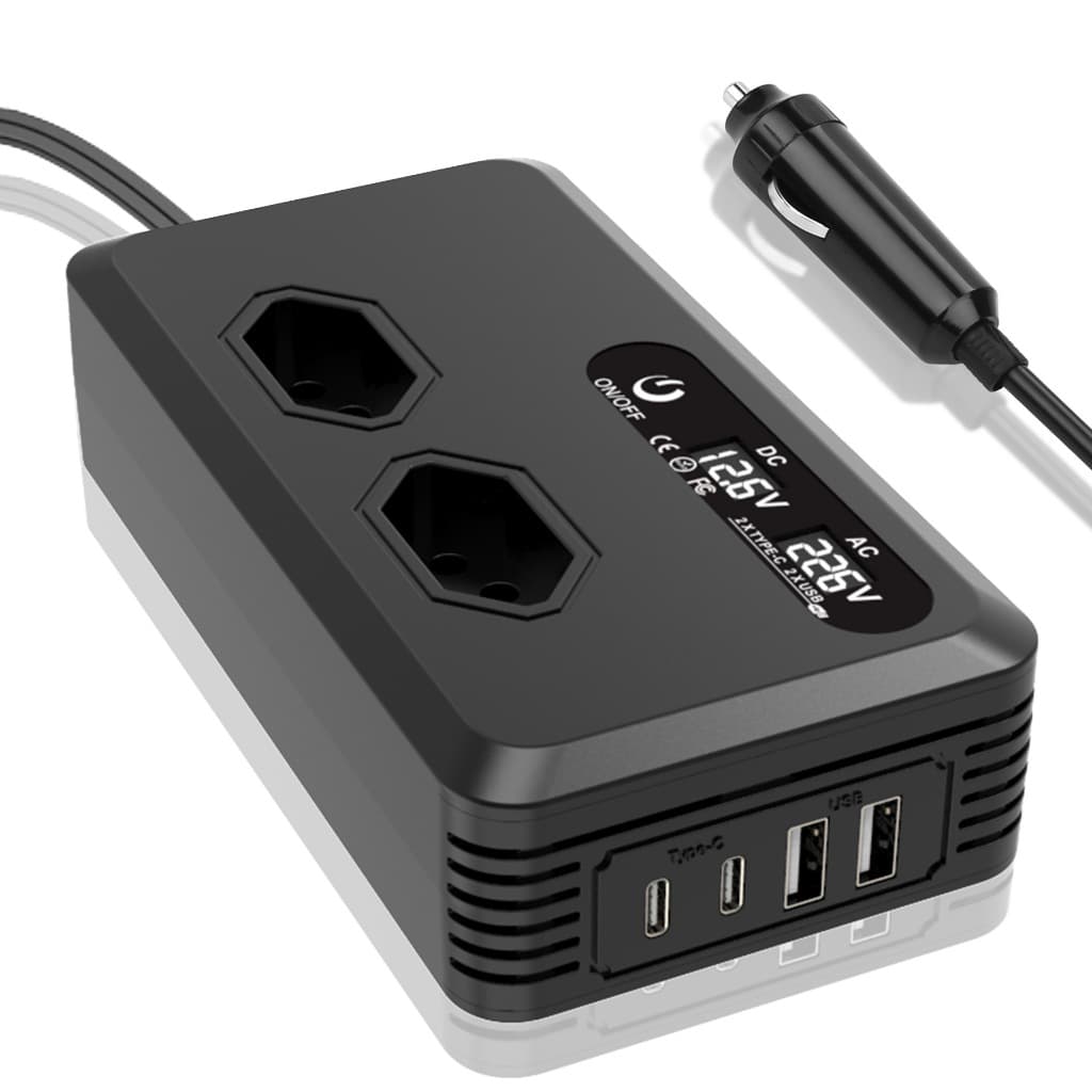 Inversor Carro 12v Acendedor P/ Tomada 110V/220V 200W Conversor