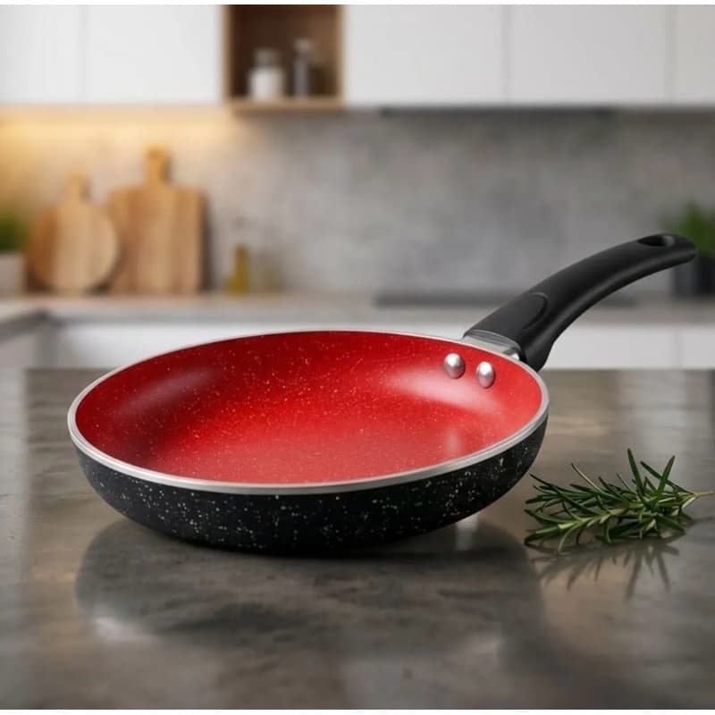 Frigideira 20cm Alumínio Antiaderente Panela Cozinha Fritar Ovo Carne Panela Antiaderente