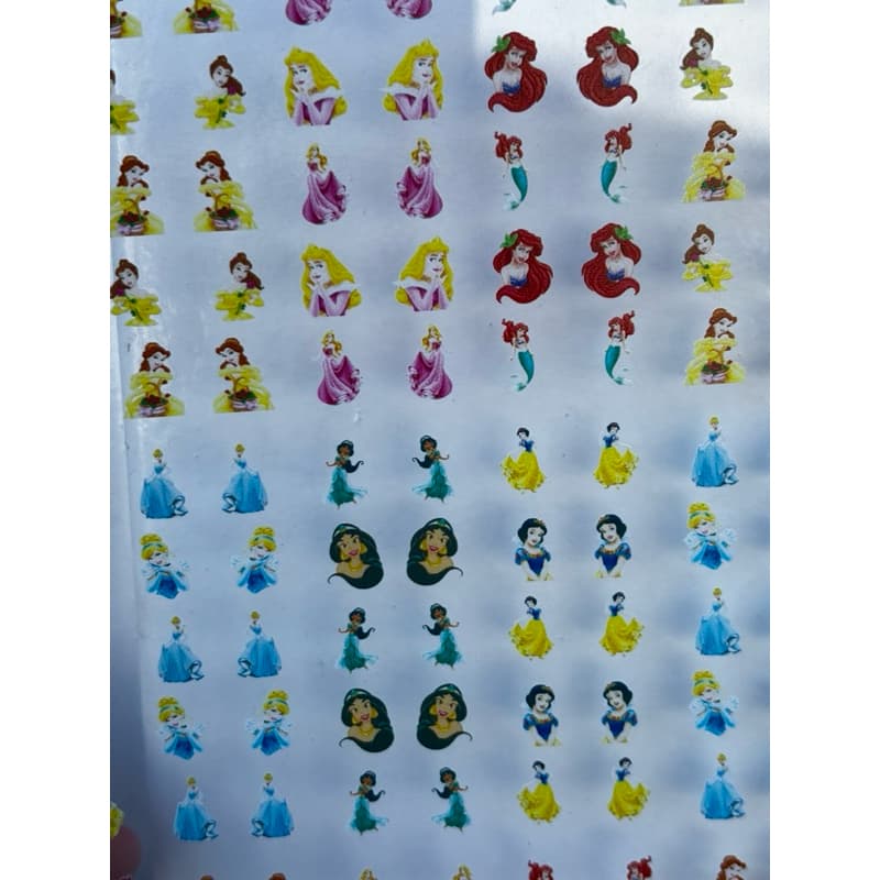 princesas adesivos de unhas película de unha princesa da Disney
