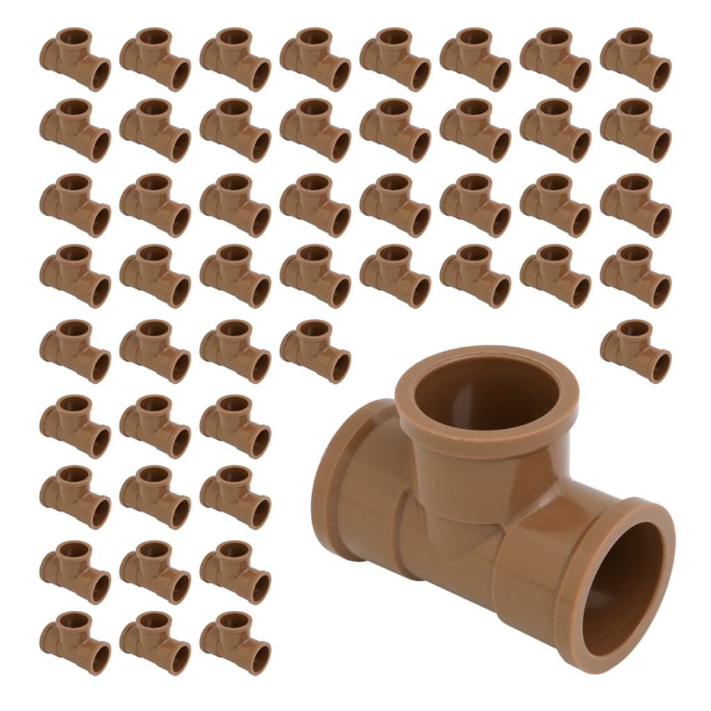Kit 50 Te Soldável 25mm 3/4 Polegada Pvc Krona Hidráulica