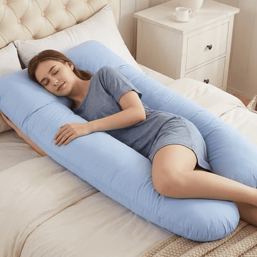 Travesseiro Ortopédico para Corpo 1,20m - Top Conforto para Dormir