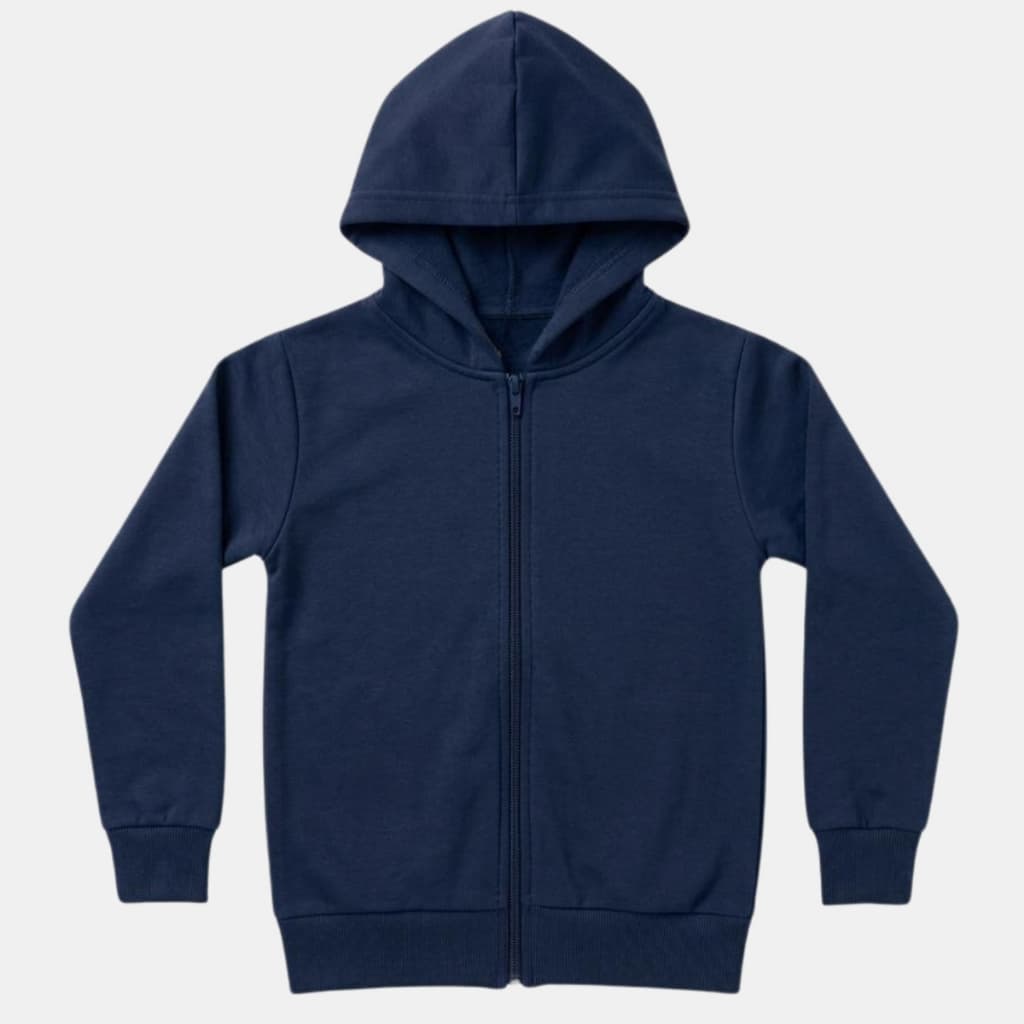 Moletom Para Menino Infantil Capuz Com Ziper Ribana Nos Punhos Casaco Infantil Blusa de Frio