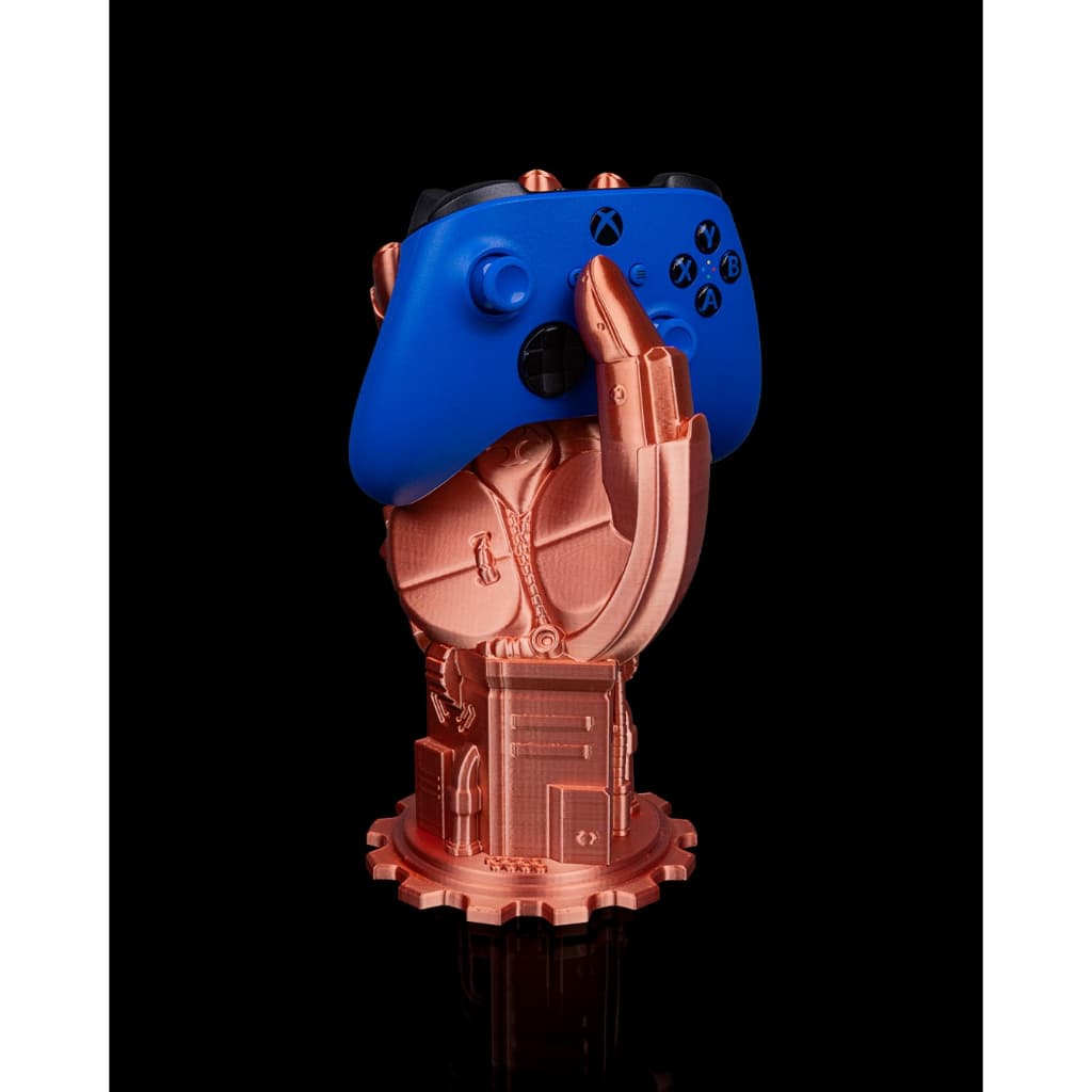 Suporte Gamer Articulado Mão Robótica Para Controles Xbox PS5 - Edição Luxo Cobre (21cm)