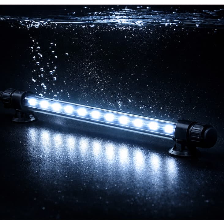 Luminária LED Bastão Para Aquário Submersa T4KG Vários Tamanhos aquatank