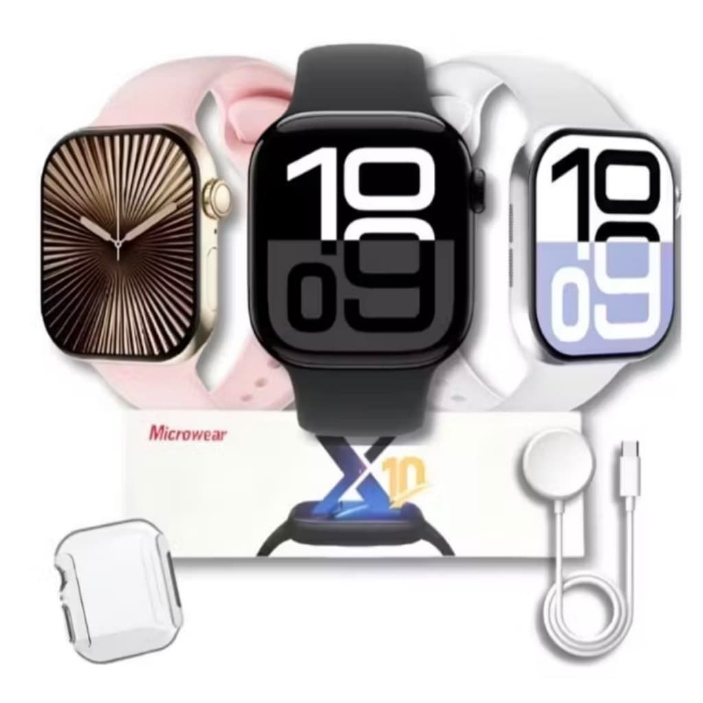 Smartwhatch S10 Microwear 42mm ChatGPT Tela de 2.08 Diversas Funcões de Esporte