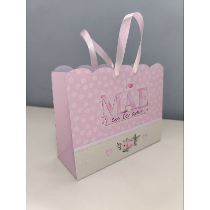 Sacola M personalizada para lembrança presente dia das mães - kit 10 unidades