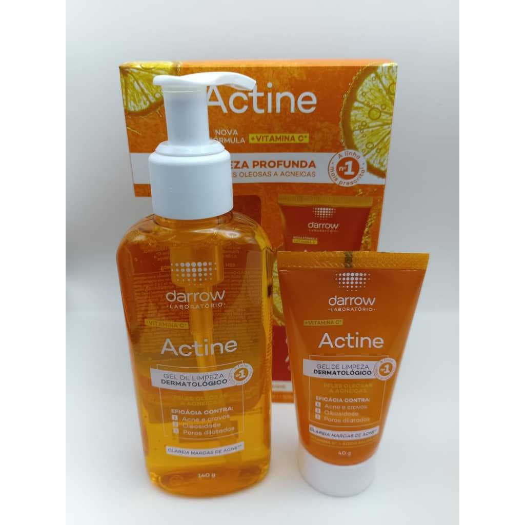 KIT ACTINE DARROW GEL DE LIMPEZA 140G + GEL LIMPEZA 40G