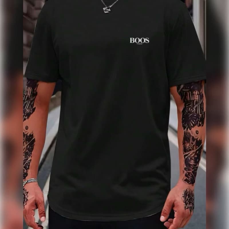 Camiseta Street Minimalista Masculina Camisa Bos Toque Leve 100% Algodão Confortavel