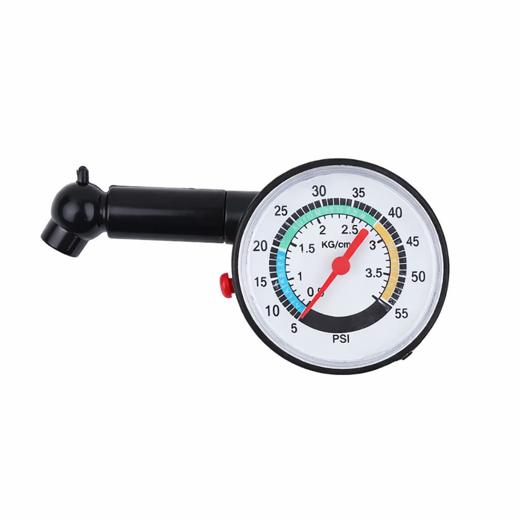 Manômetro Pneus Analógico Automotivo Alta Precisão Escala PSI KG/cm² Portátil Compacto