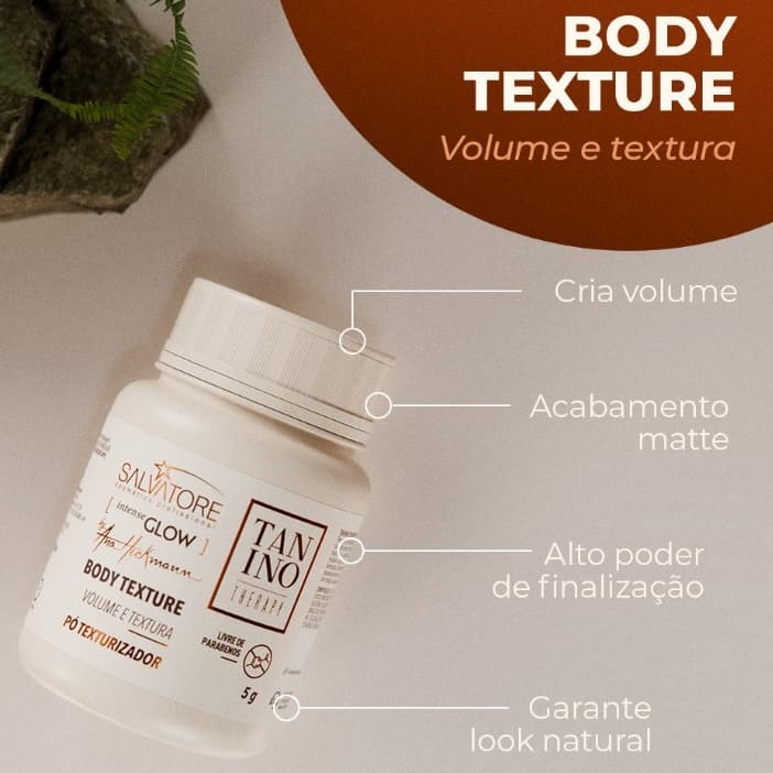 Pó Texturizador Salvatore Body Texture 5g Intense Glow Volume Efeito Matte Sem Oleosidade