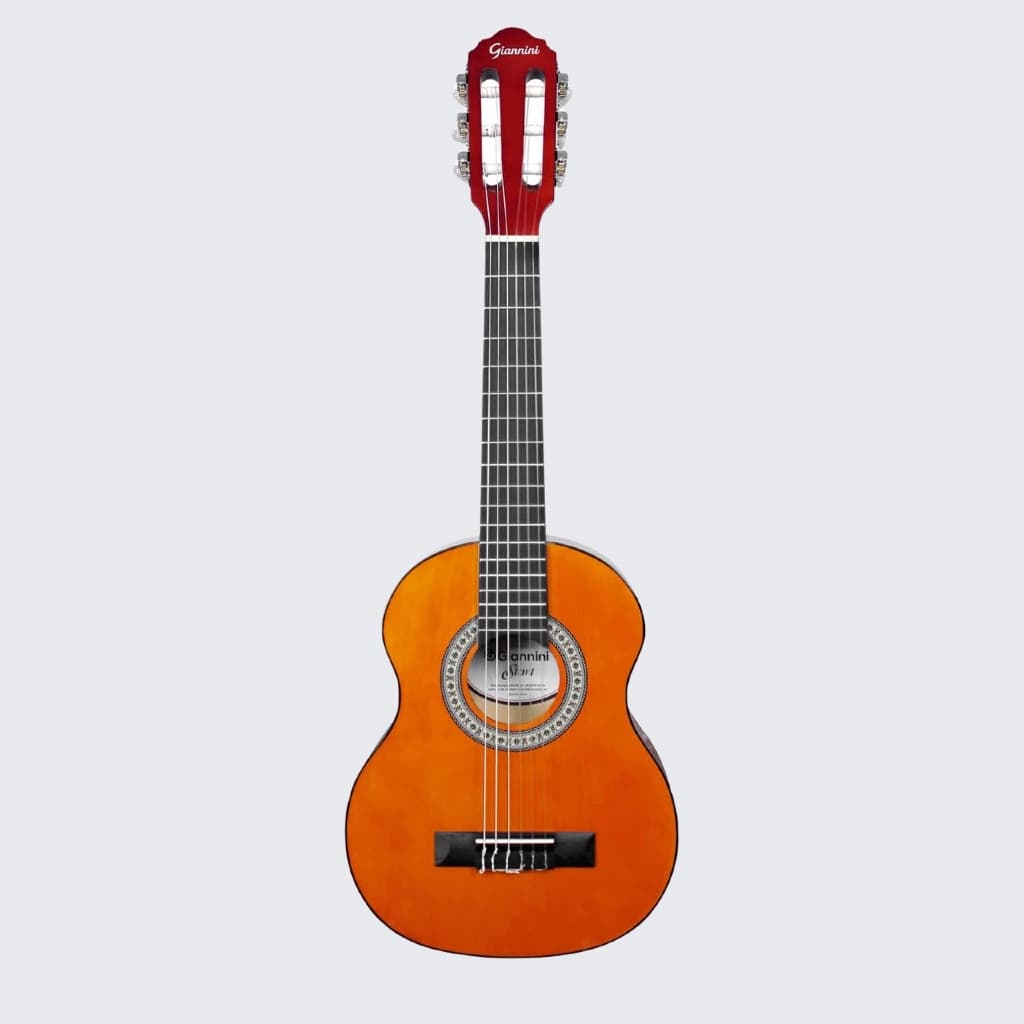 Violão Giannini Start NR Nylon Acústico 6 Cordas 1/2 Infantil Compacto Natural Preto