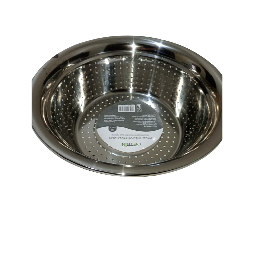 Escorredor Inox Multiuso – Coador para Arroz, Legumes, Frutas e Massas