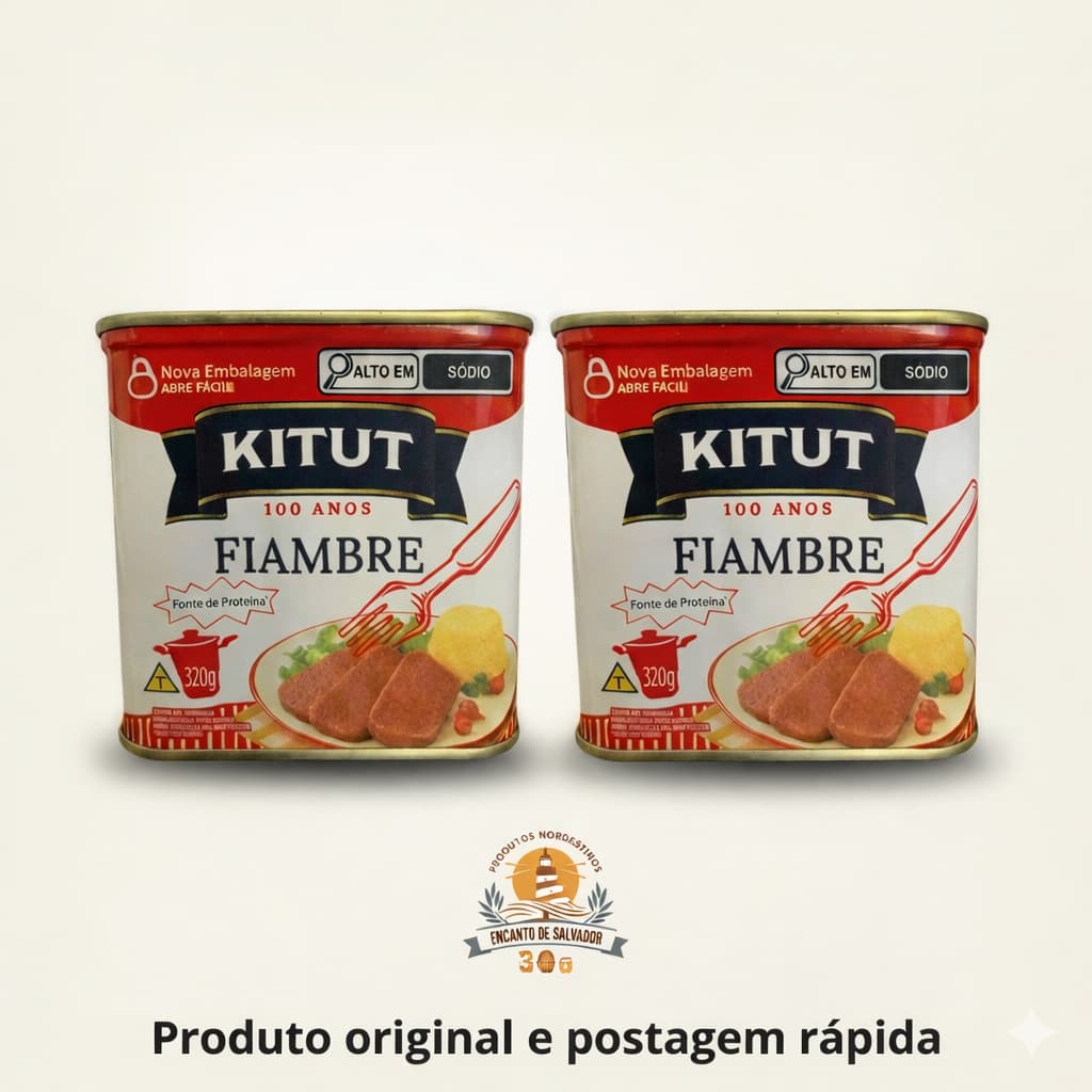 Kit 02 Kitut Fiambre Enlatado (02 latas de 320g cada)