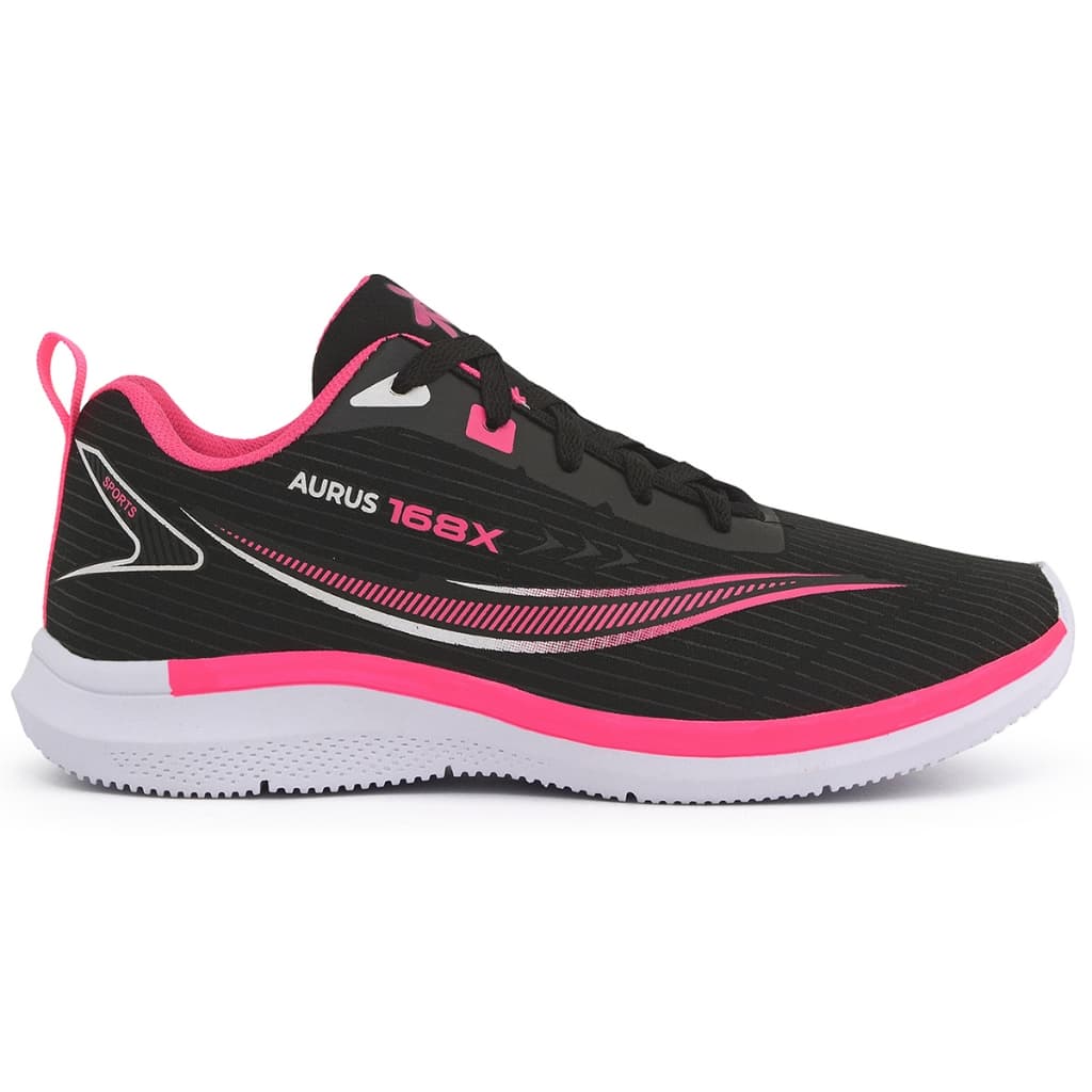 Tenis Feminino Escolar Academia Original AUROS Corrida Caminhada Lançamento ROSA