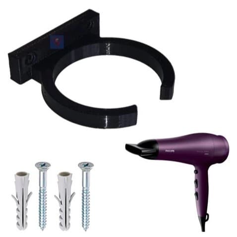 Suporte Secador De Cabelo Universal (30 cores disponíveis) De Parede Personalizado Várias cores BGG0198