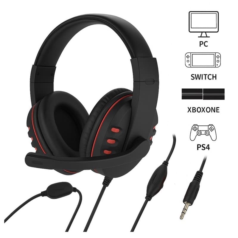 Fone Gamer Headset Confortável Acolchoado Microfone Conector P2 Mobile Headphone Vídeo Game