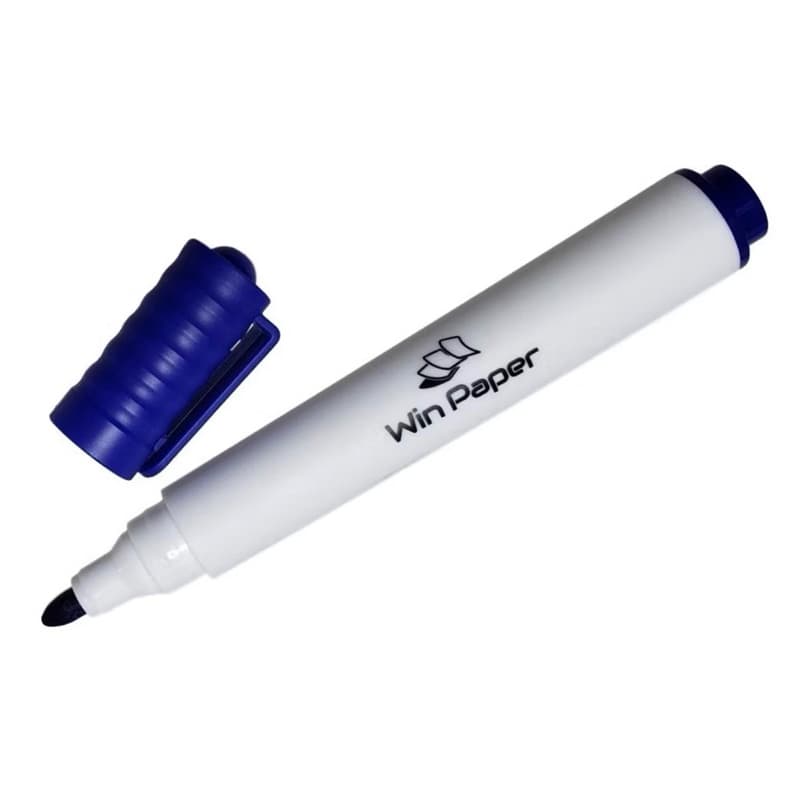 Marcador para quadro branco  Win paper Preto e Azul