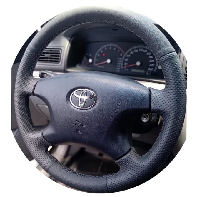 Capa de Volante Costurada Premium Corolla Xei Seg 2003 04 05 06 07 08