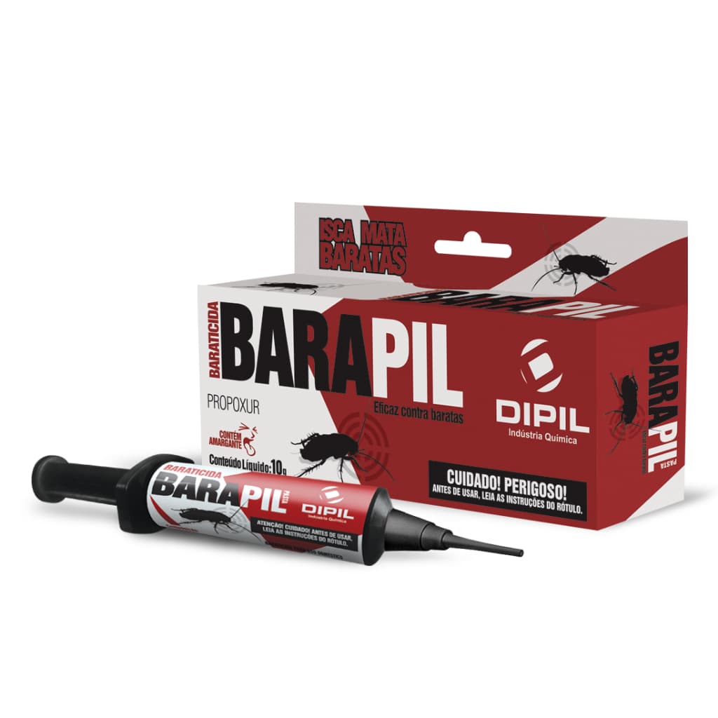 DIPIL BARAPIL PASTA BRATICIDA - Isca baratas - Pasta com seringa - Baratas