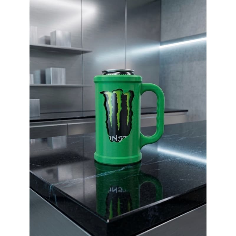 caneca Porta Lata Monster Energy  Caneca | Suporte Para Lata de Monster 473ml
