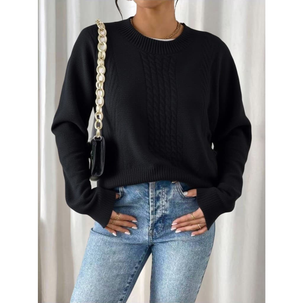 Blusa Manga Longa Feminina Grosso Estampada Lisa Feriado Férias Escritório Diário Outuno Inverno