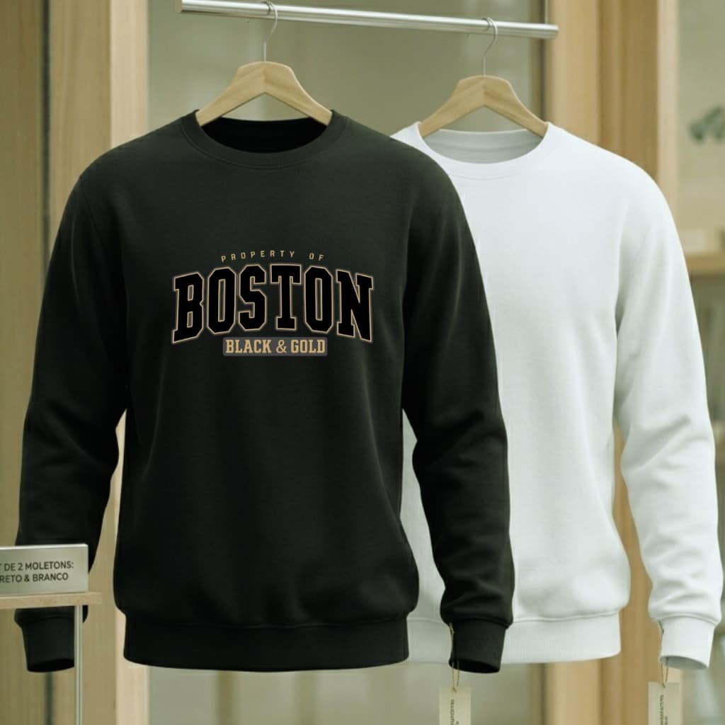 Kit moletom masculino feminino capote blusa de frio casaco blusão tendencia promoção preto branco liso gola estampado