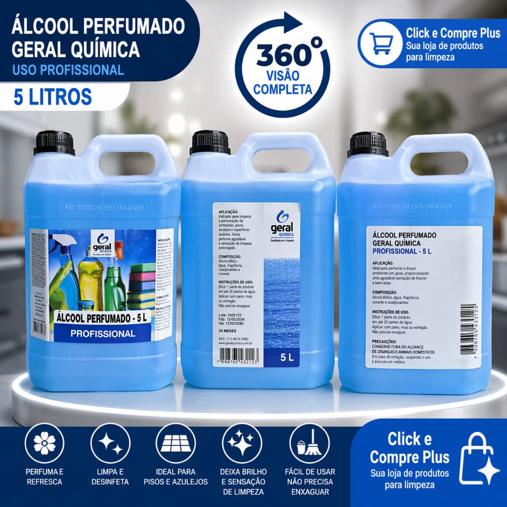 Álcool Perfumado - 5L PROFISSONAL Geral Química