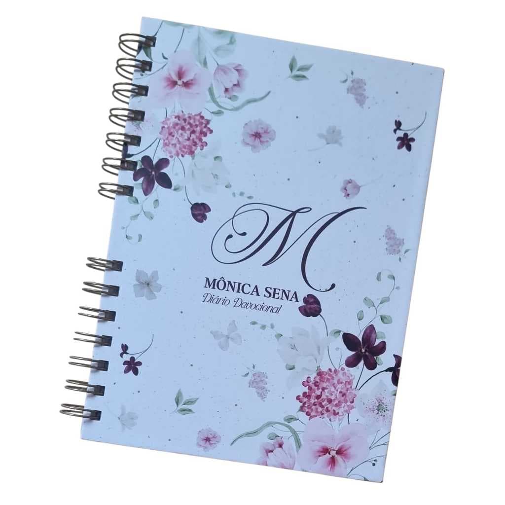 Caderno Devocional Diário Personalizado com Nome + Marcador de Páginas de Brinde
