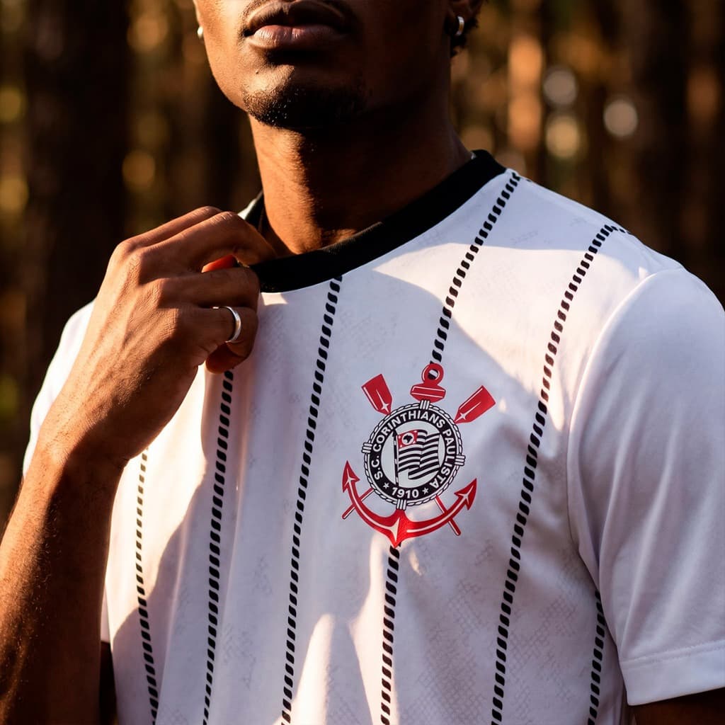 Camisa Corinthians Povo Branca Masculina Oficial