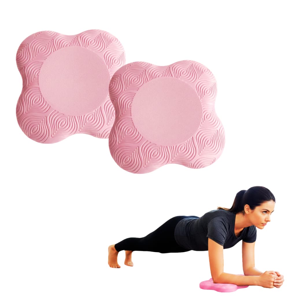 2 Yoga Almofada Apoio Pilates Yoga Ioga Portátil Joelho Joelheira Cotovelo Work Out Kneeling Pad