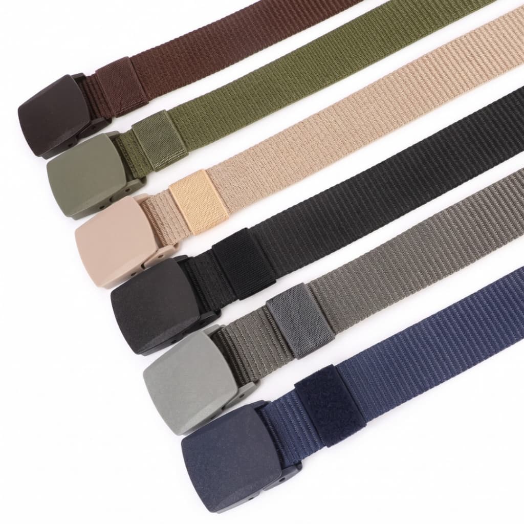Kit 3 Cinto Masculino De Elástico Grosso C/Fivela De Plástico - Cores Sortidas Envio Imediato