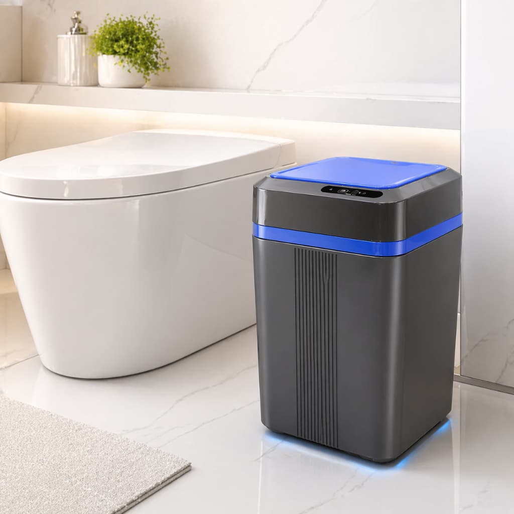 Lixeira com Sensor de movimento 12 litros Moderna Banheiro Cozinha Escritório