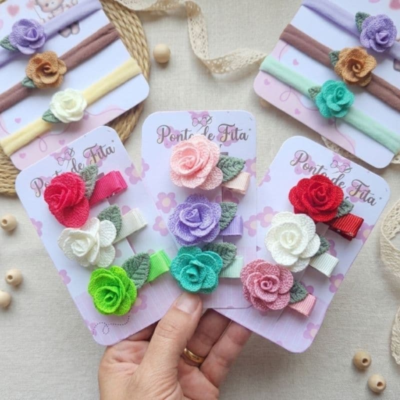 5 FAIXNHAS BABY FLORES|KIT BABY RIBORN|ENXOVAL MENINA