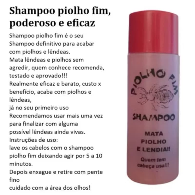 Shampoo Anti-Piolho 1 Unidade