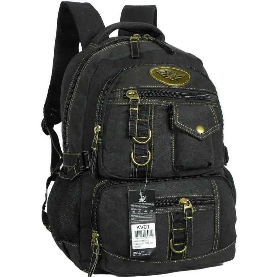 MOCHILA DE COSTA JUVENIL ESCOLAR KV01# EM LONA REFORÇADA TAMANHO GRANDE