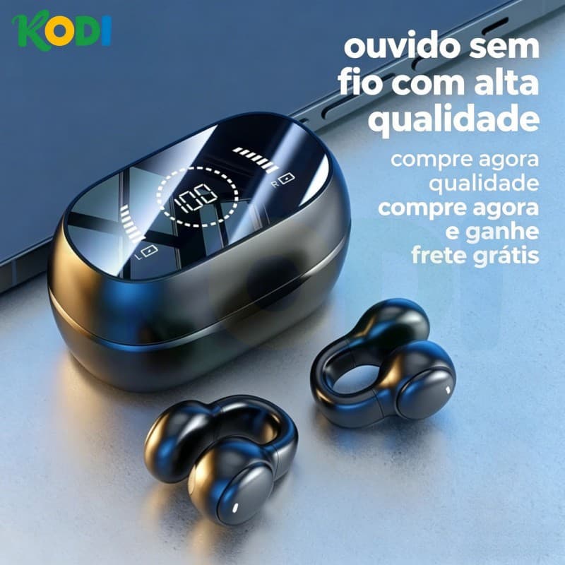 Fones TWS Bluetooth 5.4 Sem Fio Estéreo com Grave Esportivo, Impermeável e Microfone Integrado-B4