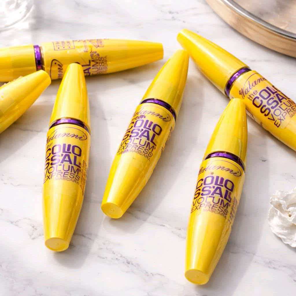 Rímel Colossal á Prova d" Agua Mega Volume - Cilios de boneca Mascara de cilios 24 horas de duração Yoyo Definição